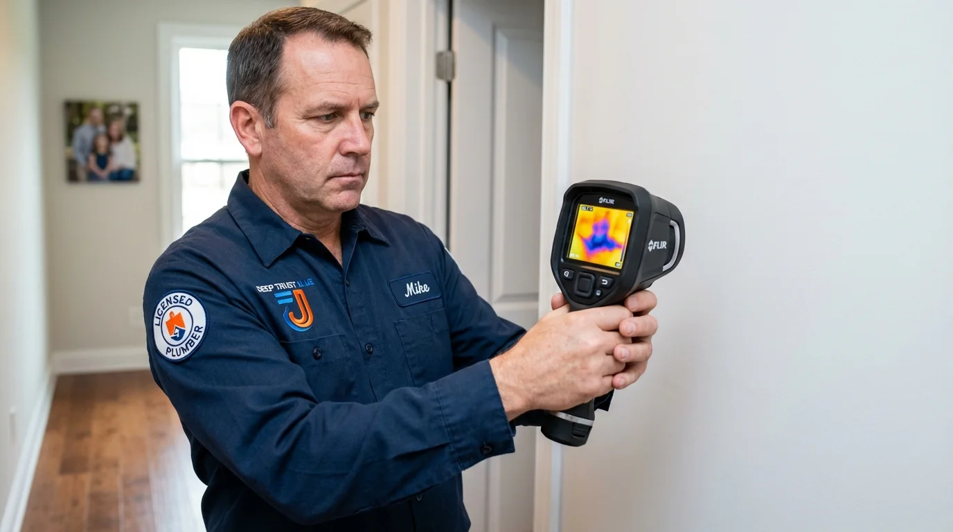 Thermal imaging leak detection by Johns Plumbing LLC in Alexandria Bay